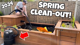 DIY Pond *SPRING OPENING* and CLEANOUT!