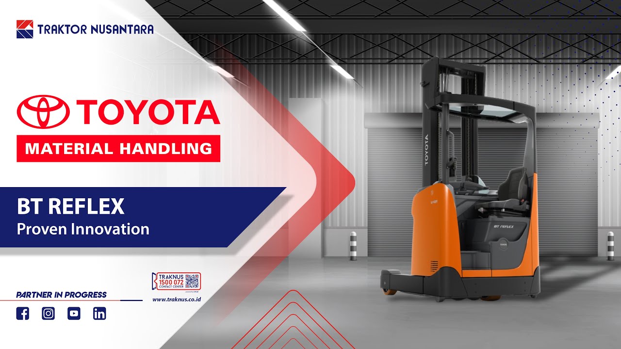 TOYOTA Reach Forklift BT Reflex RRE Series - YouTube
