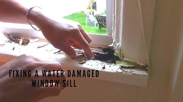 How to Repair a Water Damaged Window Sill