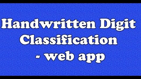 Deploy flask on Handwritten Digit Recognition using Convolutional Neural Network | ML web app.