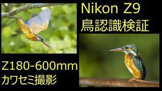 Nikon Z9 鳥認識　NIKKOR Z 180-600mm f/5.6-6.3 VR  検証撮影