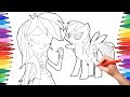 My Little Pony Equestria Girl Rainbow Dash Coloring Pages