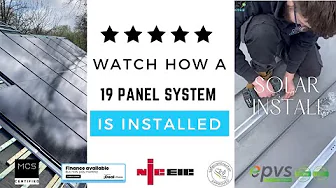 How a 19 Panel Solar System is installed!