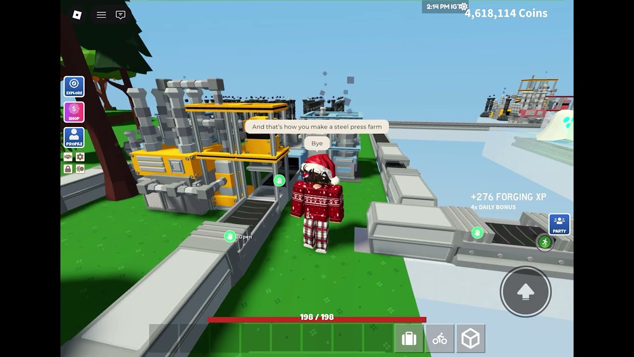 Island Roblox: How to Make Steel Press Farm