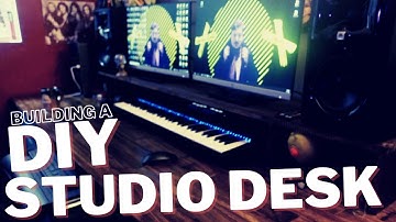 Building A Home Studio Desk // IKEA Alex