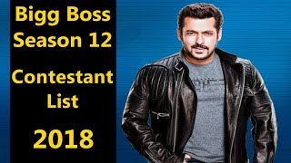 Bigg Boss Season 12 Contestants List with Photos 2018 | Names Revealed | Colors TV