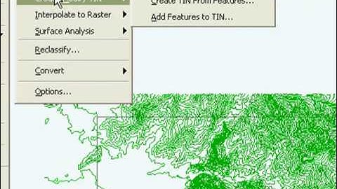 Como crear un TIN a partir de las curvas de nivel!!