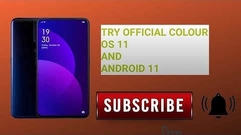 oppo f11 pro official Android 11 and colour os 11