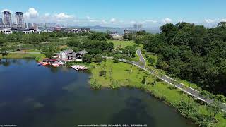 20251003003珠海中山公园航拍（珠海市气象局，留思山，唐家湾镇田馆二街）