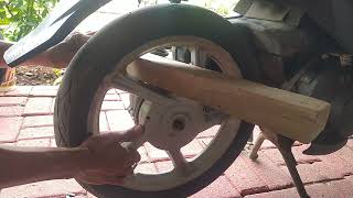 cara melepas roda ban belakang motor matic@iwandhira6154