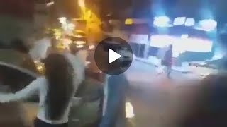 صبية ترقص في الشارع في الشعلان وسط الشباب لتحتفل بنهاية الحجر الصحي في سوريا Syrian girl is dancing