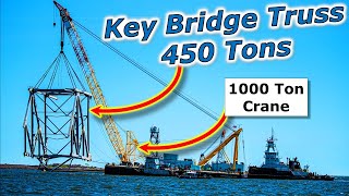 Key Bridge Collapse Moving MORE HUGE Bridge Truss Sections by jeffostroff 379,684 views 3 weeks ago 8 minutes, 32 seconds