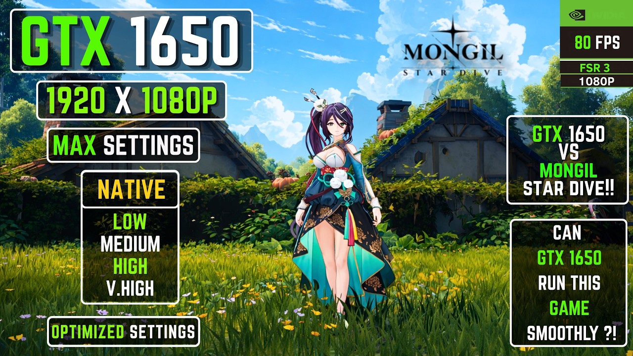 Can my 5 Year Old GTX 1650 Handle Mongil Star Dive in 2026? FSR 3