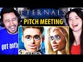 Eternals pitch meeting reaction  ryan george screen rant  jaby koay  achara kirk