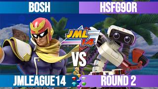 Bosh (Captain Falcon) vs Hsfg90r (R.O.B.) - JMLeague14 Round 2