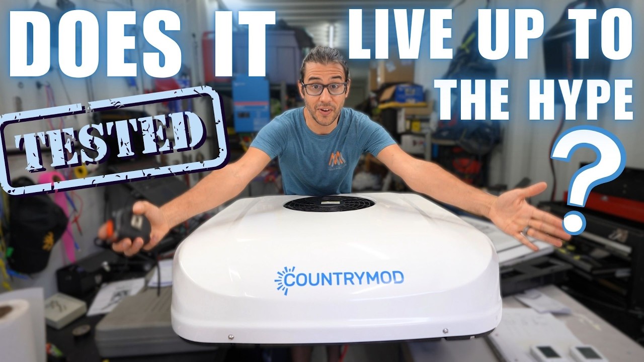 Testing an Affordable Variable Speed 12v DC Air conditioner -Countrymod Detailed Performance Testing