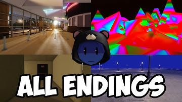 THE BACKROOMS REDACTED [ALL ENDINGS + HOW TO GET TO THEM]