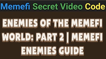 Memefi Daily Secret Video Code 30 Aug 2024 | today memefi 500000 coin
