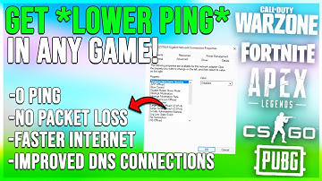 How to Lower Your Ping In ANY GAME! No Packet Loss - Network Optimization Tips!