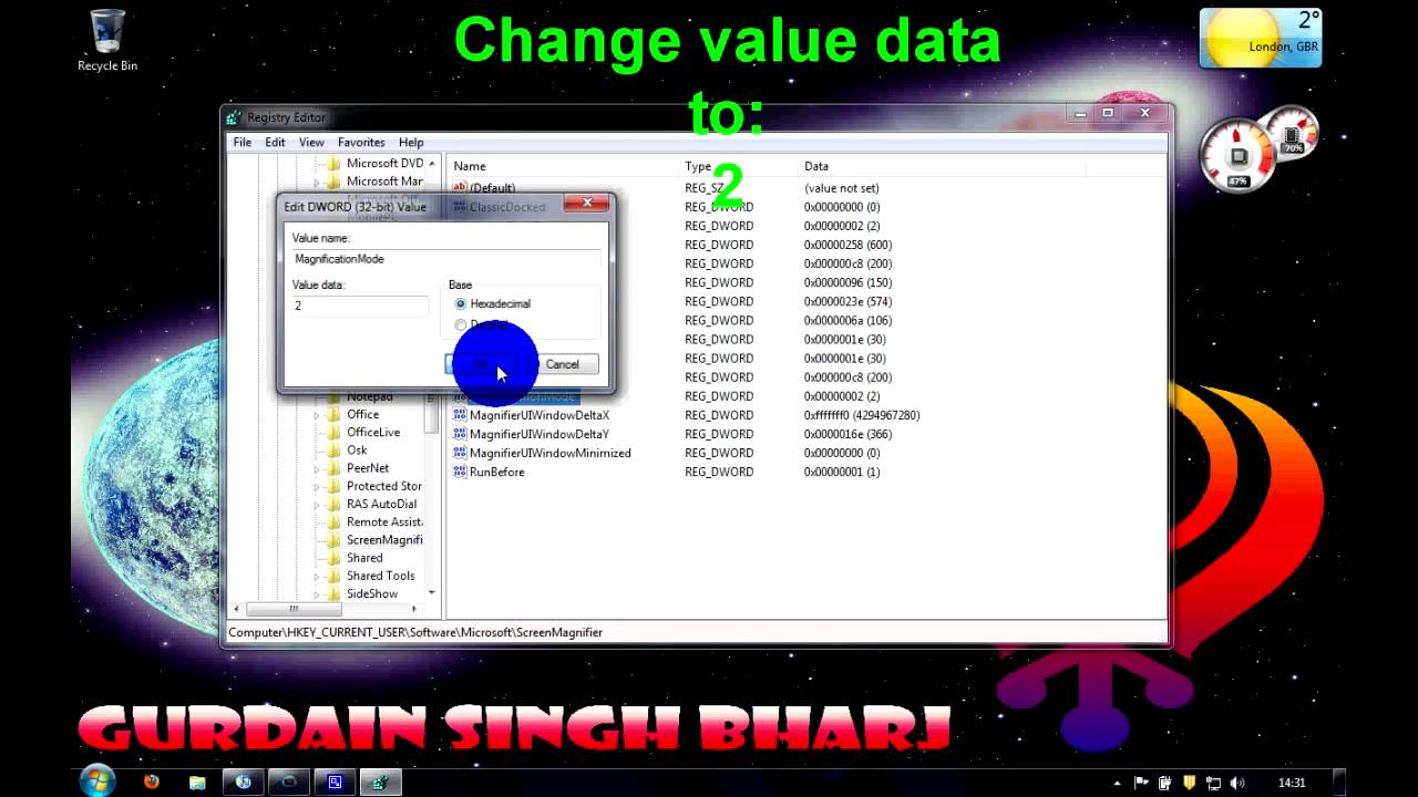 How to fix magnifier problem in windows 7 YouTube