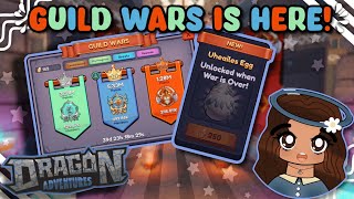 GUILD WARS IS HERE! (Dragon Adventures, Roblox!)