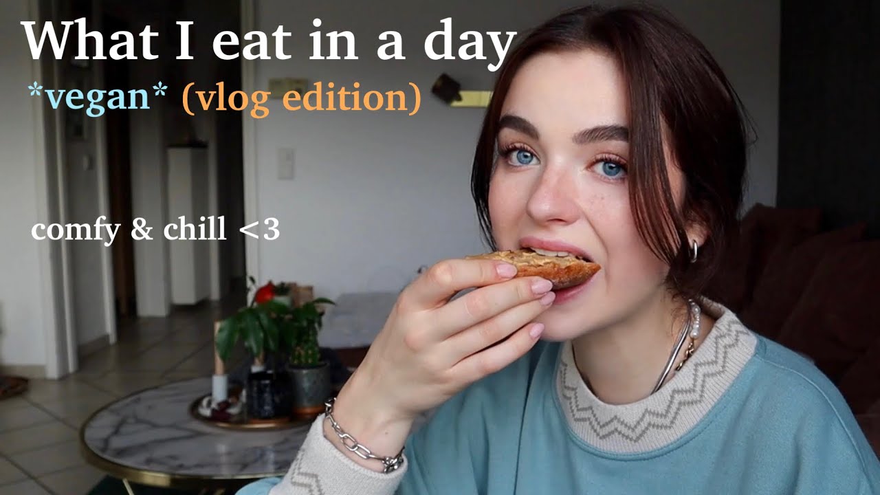 *vegan* What I eat in a day + Vlog (chill with me🥰) | Fabienne Bethmann