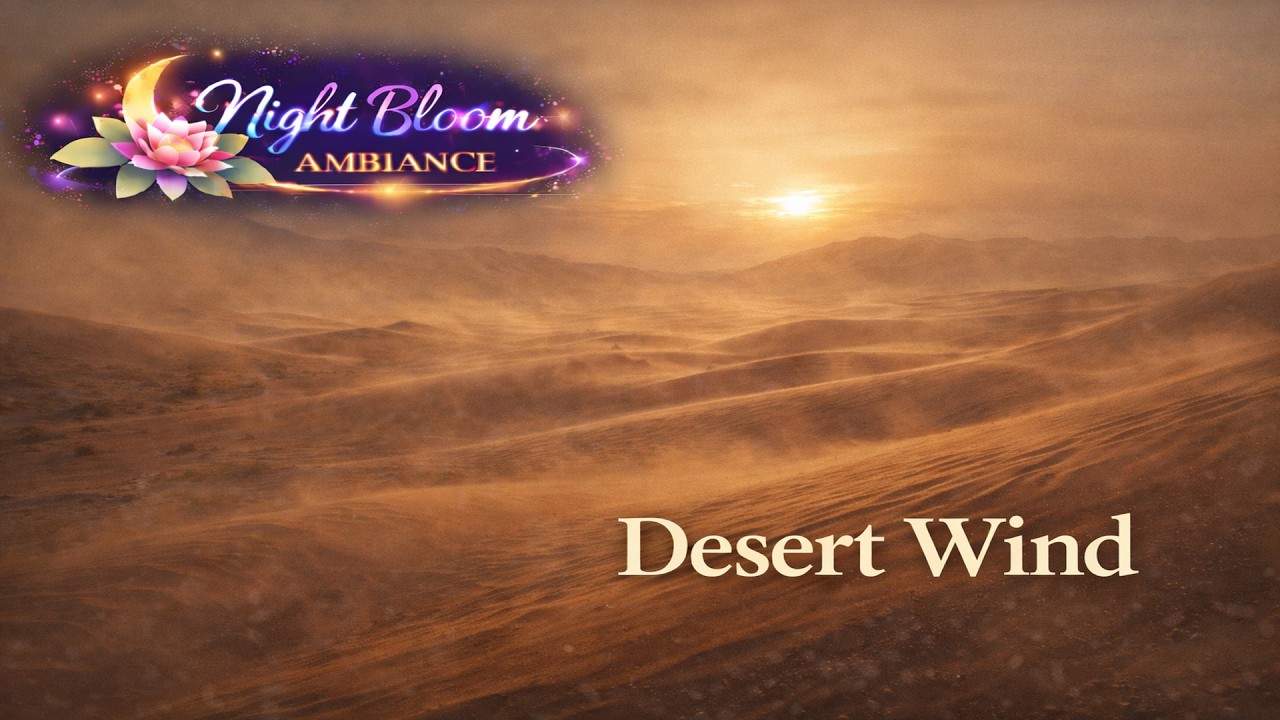 No Ads, Black Screen – Desert Wind Sounds for Deep Sleep & Relaxation 🌬️🌙