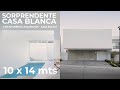 ¡IMPRESIONANTE! CASA BLANCA DE 10m*14m CON ALBERCA INTERIOR