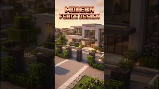 Modern Fence Design in Minecraft #minecraft #minecraftshorts #minecraftbuilding #shortvideos