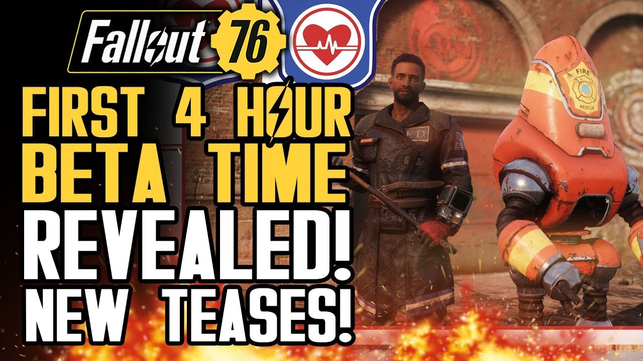 Fallout 76 - First 4 Hour Beta Time Revealed! All New Teases and Updates! New Gameplay Info!