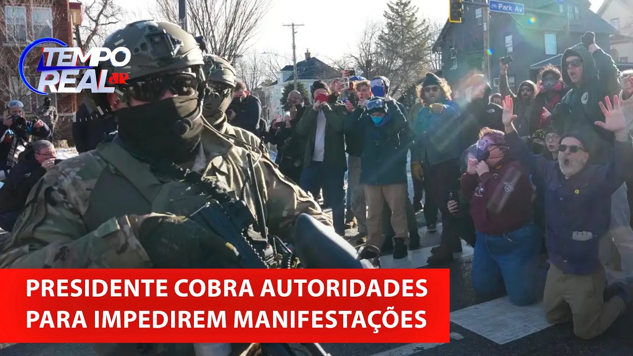 Trump ameaça aplicar Lei de Insurreição em Minneapolis após protestos contra ICE | TEMPO REAL