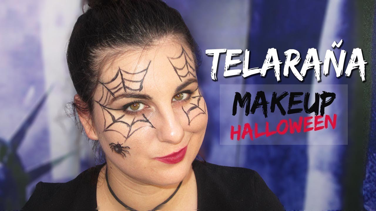 Telaraña antifaz con Araña 3D | Halloween Makeup - YouTube
