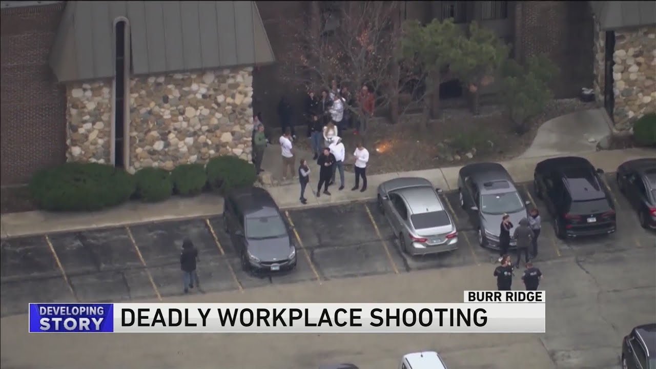 1 dead, 1 wounded in Burr Ridge office shooting - YouTube