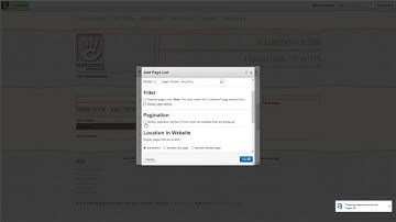 C5DK Blogging package - add the page list to blog root