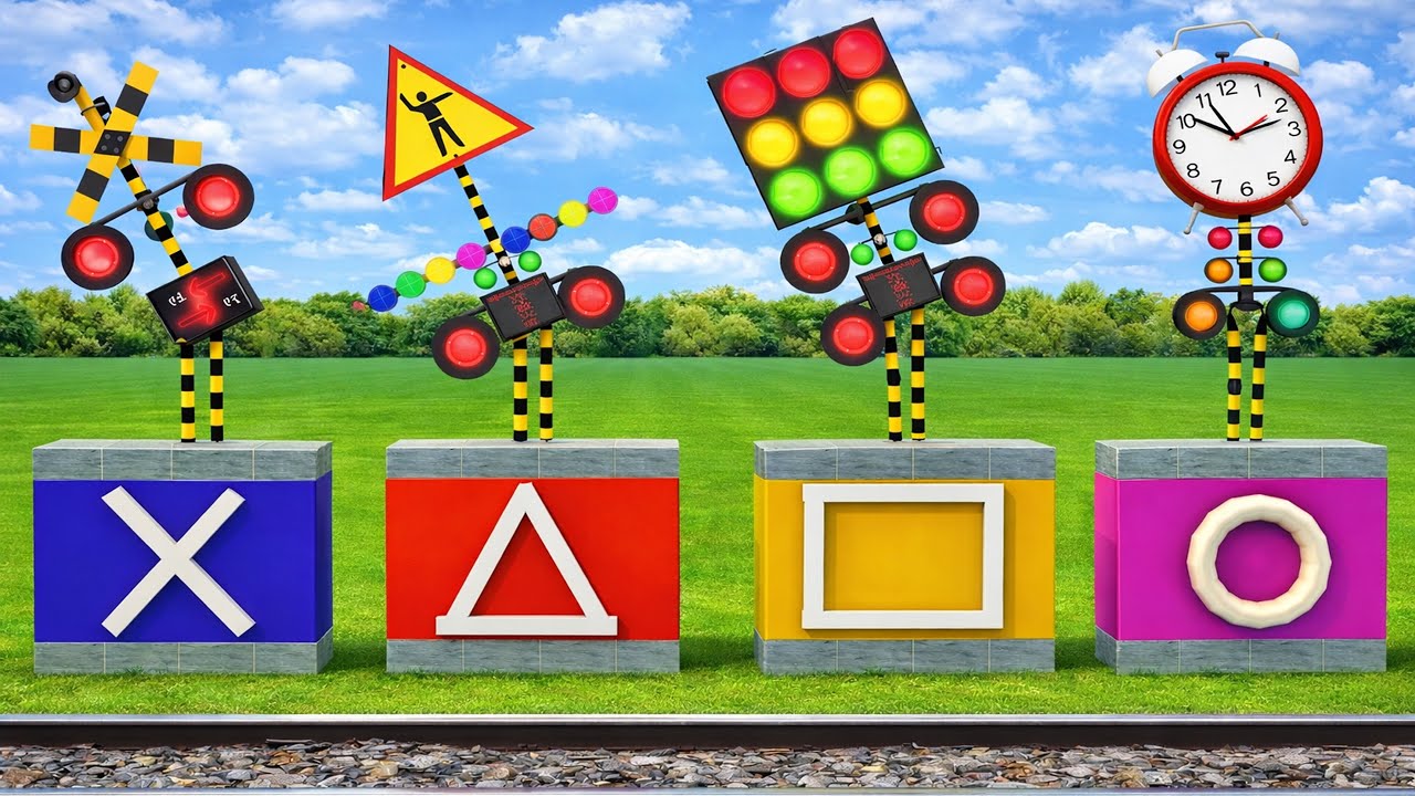 Railroad Crossings of Various Shapes | さまざまな形を通り抜ける踏切 |