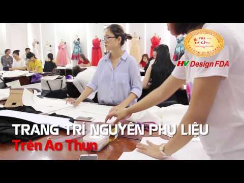 Trang trí nguyên phụ liệu trên áo thun trong khóa học Thiết kế thời trang