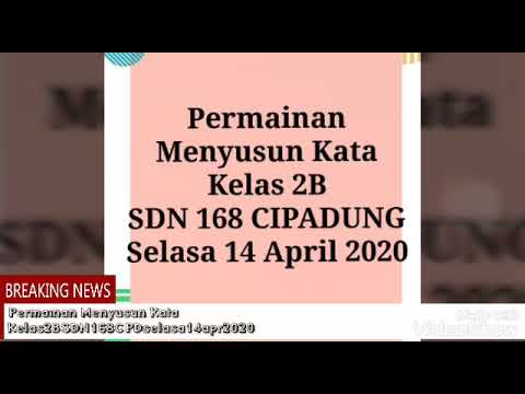 Permainan Menyusun Kata 2Bsdn168cpd selasa14apr2022 