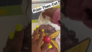 Print then cut for beginners! Go tune in for the full tutorial! #cricut #inkjetprinter #heatpress
