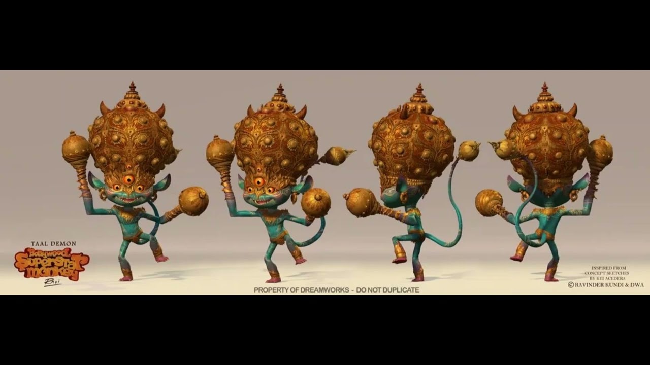Concept Art for DreamWorks Animation's Canceled 'Bollywood Superstar Monkey'