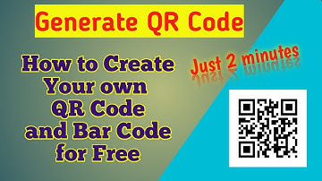 How to create your own QR Code and Barcode