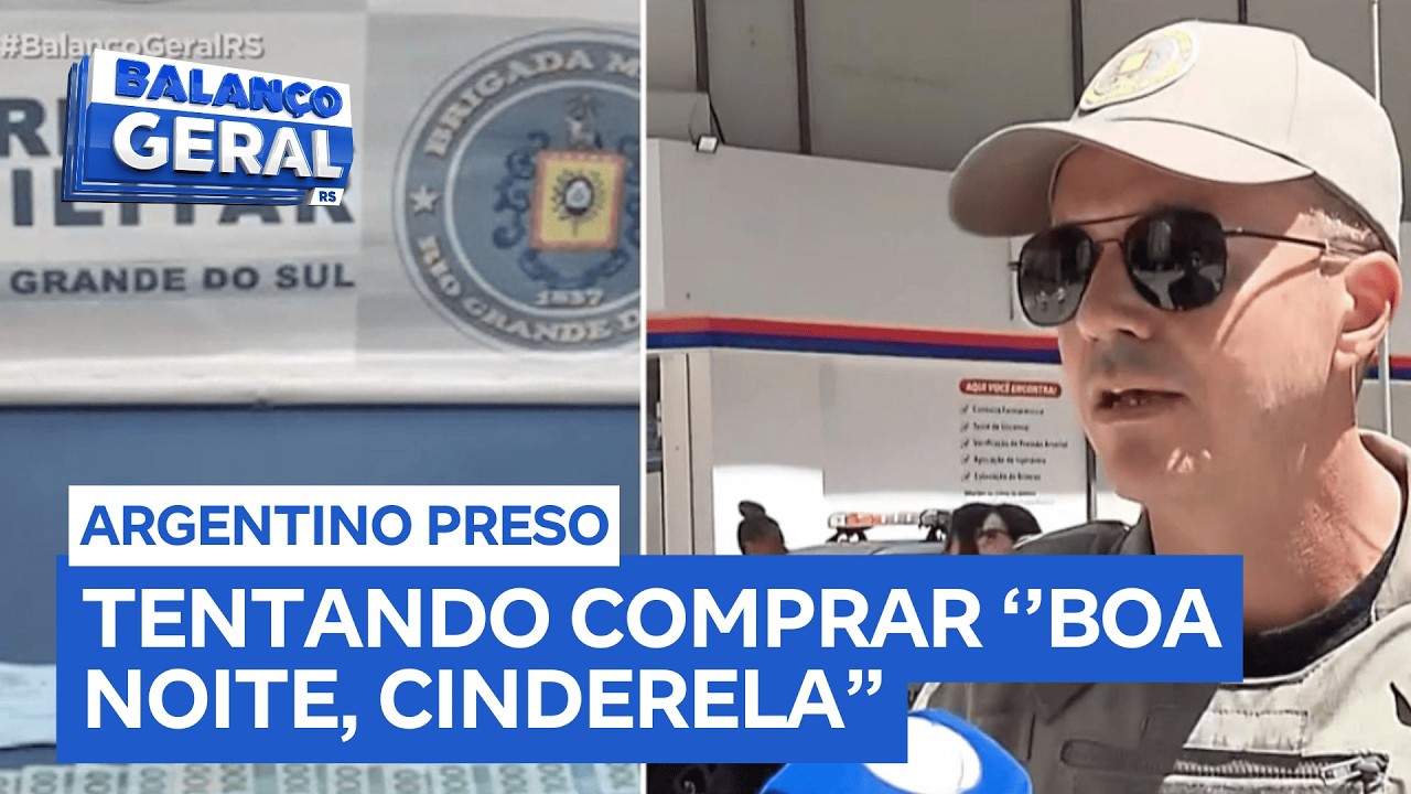 Argentino é preso por tráfico de “Boa noite, Cinderela” em Porto Alegre (RS)