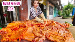 Bánh Mì Heo Quay Da Giòn Tan 20K trên đường phố Sài Gòn