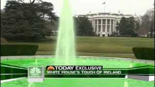 The White House Goes Green On St. Patricks Day 2009