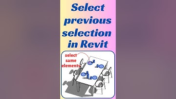 select previous selection in Revit #shorts #revit #architecture #tutorial