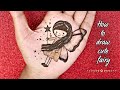 How to draw cute fairy using mehndi  fairy mehndi design  mehndi creations