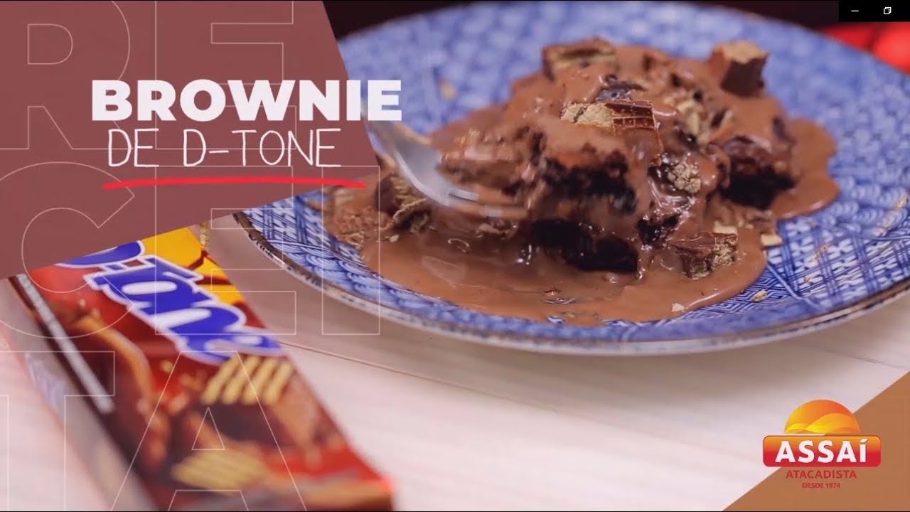 BROWNIE D TONE COM CALDA DE CHOCOLATE RECEITAS EXCLUSIVAS