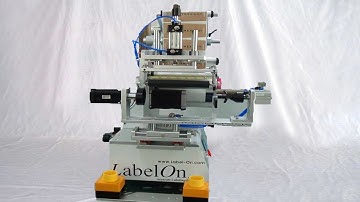 Oval bottles double sides labeling machine semi auto rolling labeller equip Etiquetadora de botellas