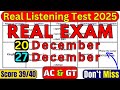 20 DECEMBER 2025 & 27 DECEMBER 2025 HARD IELTS LISTENING TEST WITH ANSWERS | LISTENING PRACTICE