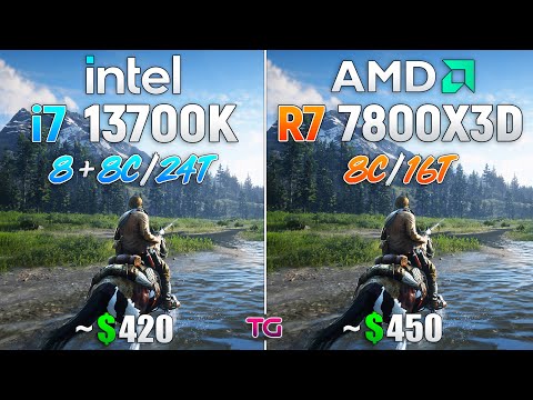 Ryzen 7 7800X3D (Simulated) vs Core i7 13700K - Test in 10 Games