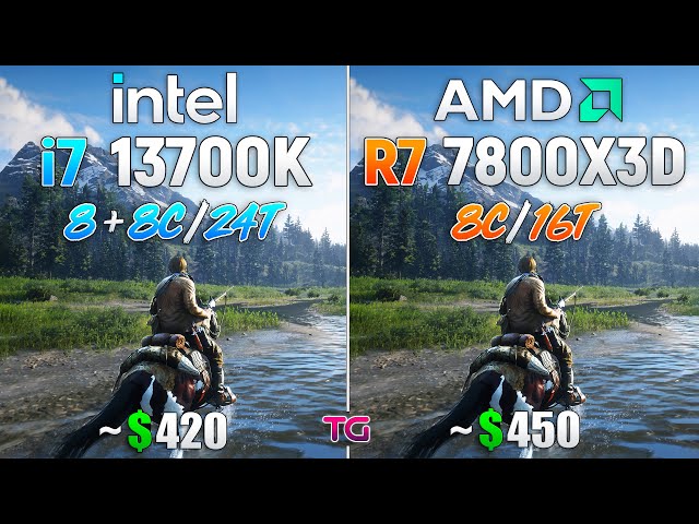 Ryzen 7 7800X3D (Simulated) vs Core i7 13700K - Test in 10 Games 